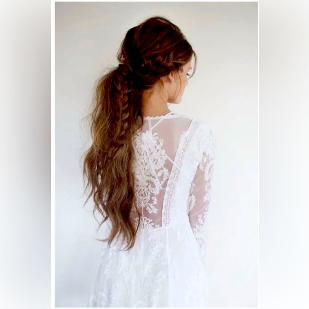 Free People Reign Over Me White Lace Mini Dress Rare NWOT - Picture 3 of 11